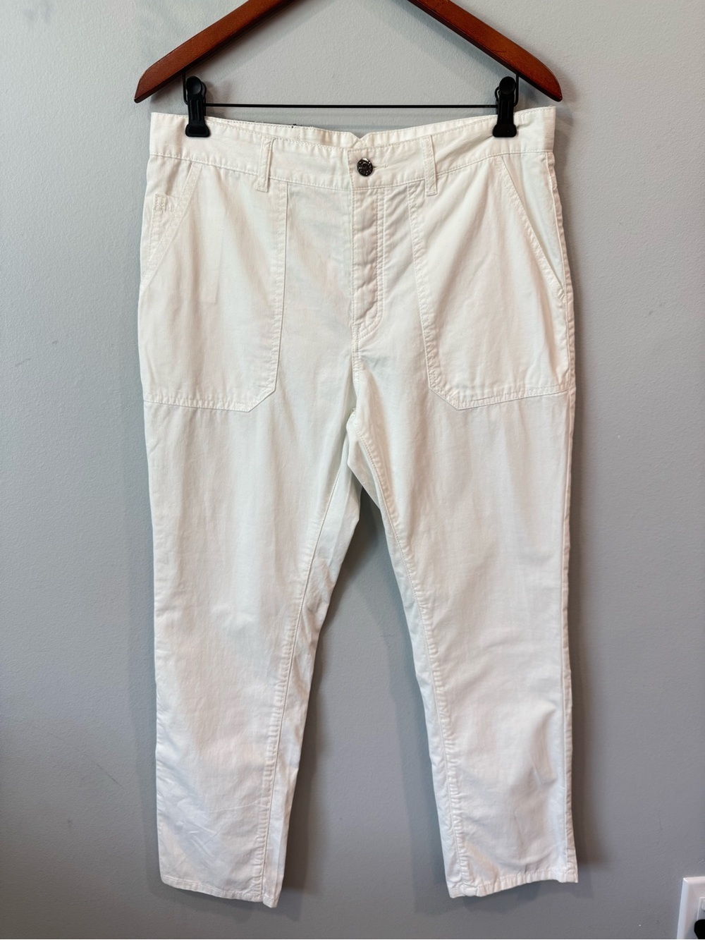 Zadig & Voltaire White Cotton Chinos Sz 40